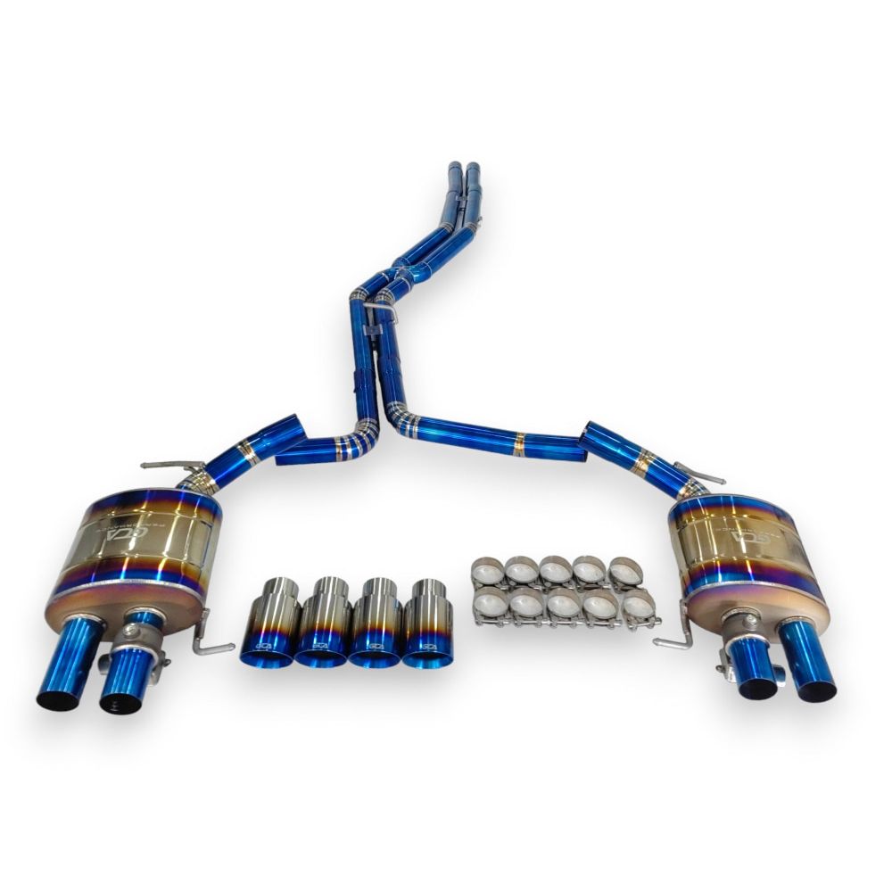 2019 + Audi A6/A7 Valved Sport Exhaust System | C8 Titanium / Chrome Tips