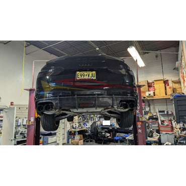 2019 + Audi A6/S6 Carbon Fiber Aggressive KB Style Diffuser with LED Brake Light | C8 A6/S6 Rear Diffusers