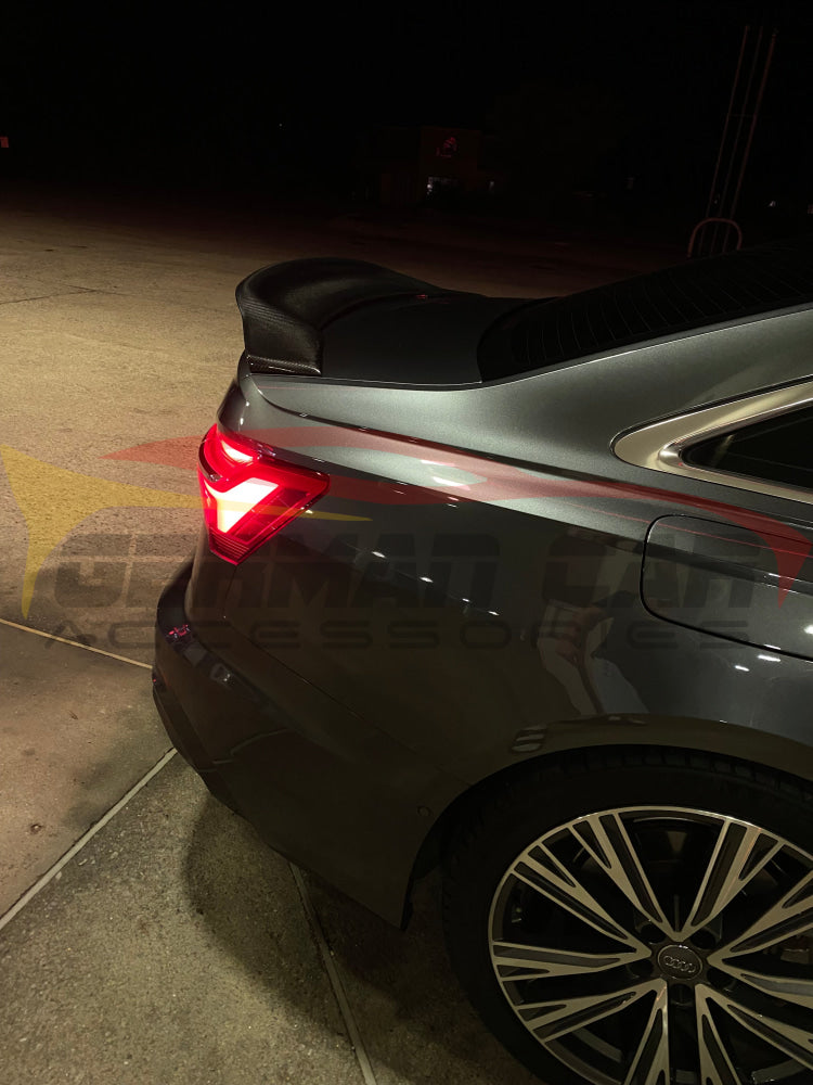 2019+ Audi A6/S6 Renntech Style Carbon Fiber Trunk Spoiler | C8 A6/S6 Rear Trunk Spoilers
