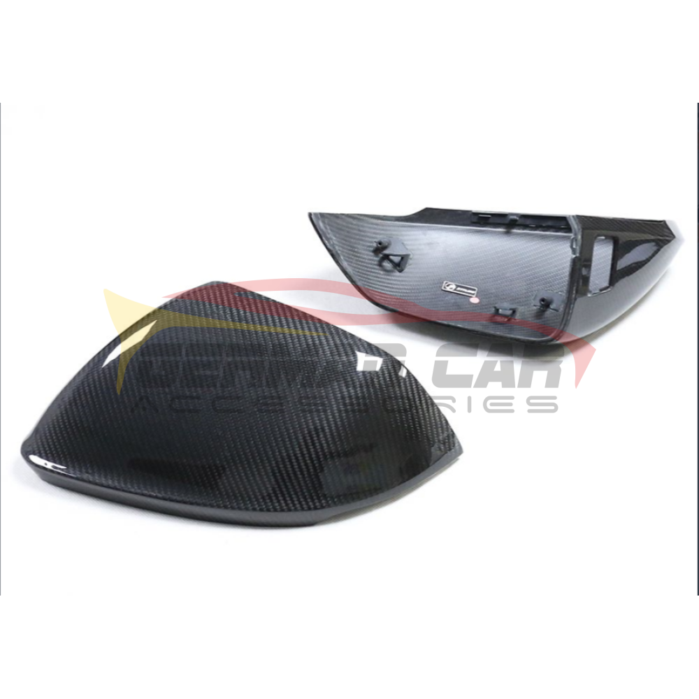 2019+ Audi Q8/Sq8/Rsq8 Carbon Fiber Mirror Caps | With Blind Spot Assist