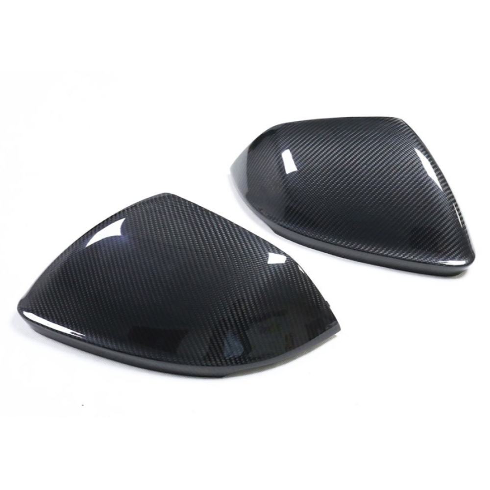 2019+ Audi Q8/Sq8/Rsq8 Carbon Fiber Mirror Caps | Without Blind Spot Assist