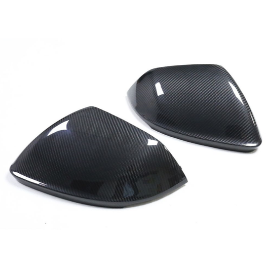 2019+ Audi Q8/Sq8/Rsq8 Carbon Fiber Mirror Caps | Without Blind Spot Assist