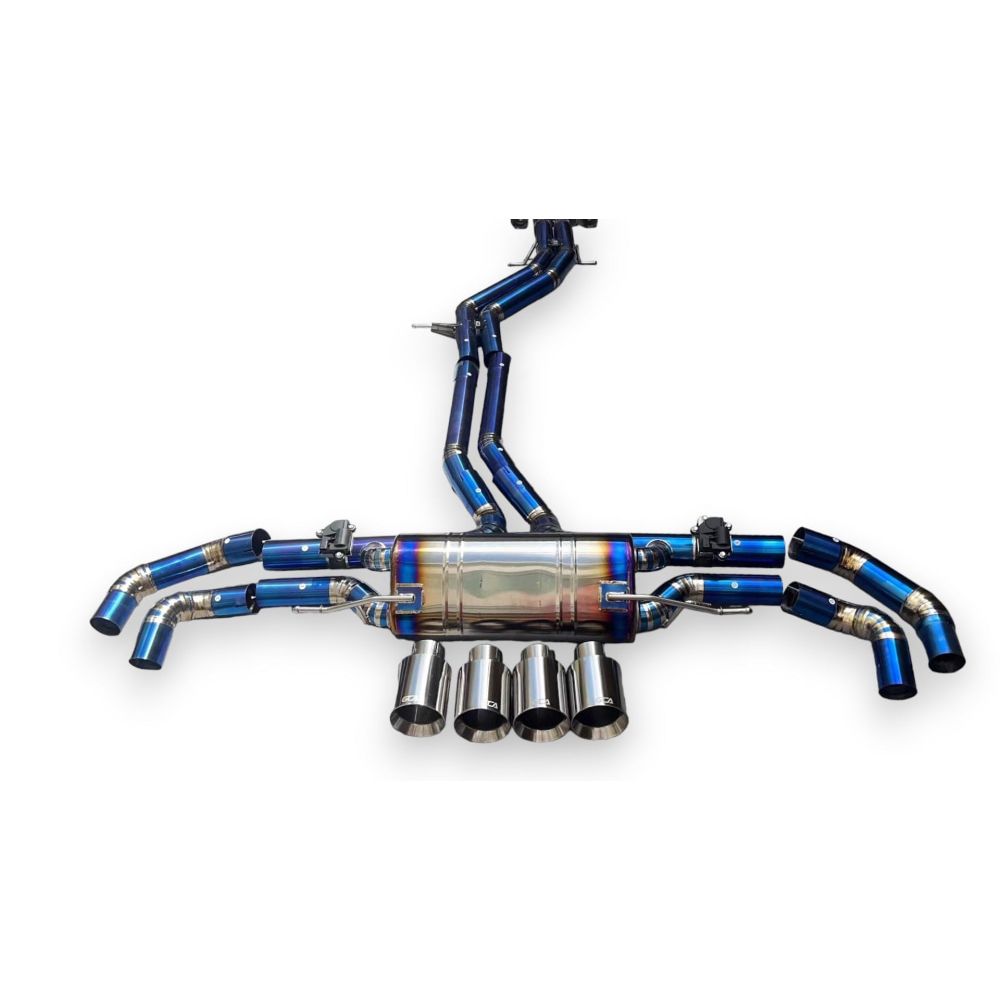 2020-2023 Audi Sq7 Valved Sport Exhaust System | 4M.5 Titanium / Chrome Tips