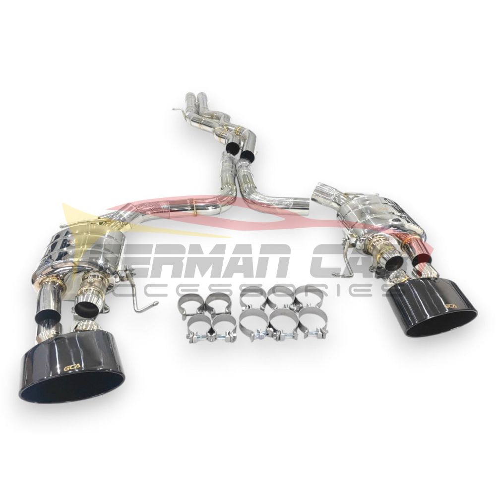 2019 + Audi RS6/RS7 Valved Sport Exhaust System | C8 RS6/RS7 Stainless Steel Exhaust / Chrome Tips Exhausts