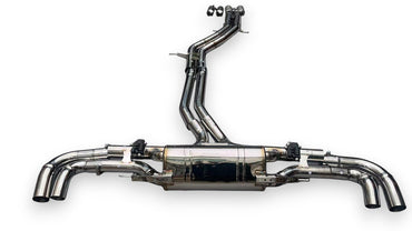 2019-2023 Audi Sq8 Valved Sport Exhaust System | Stainless Steel / Chrome Tips