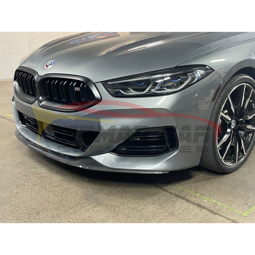 2019+ BMW 8-Series Carbon Fiber OEM Style 3 Piece Front Lip | G14/G15/G16