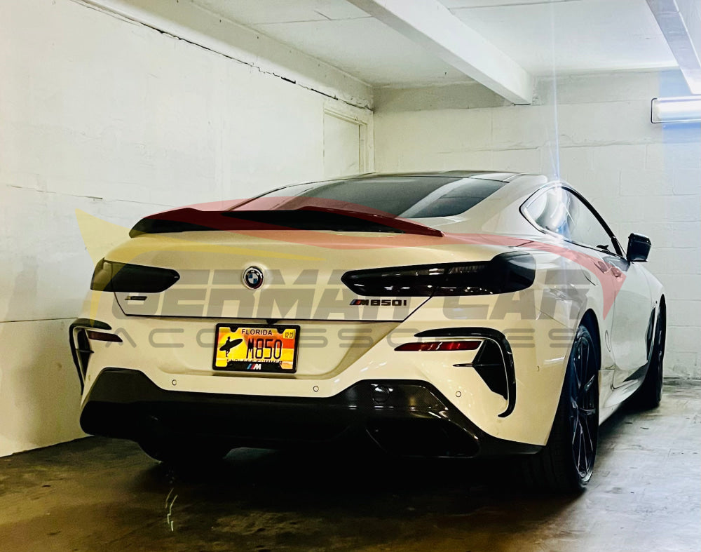 2019+ Bmw 8-Series Carbon Fiber Rear Bumper Canards | G14/G15/G16 Additional Accessories