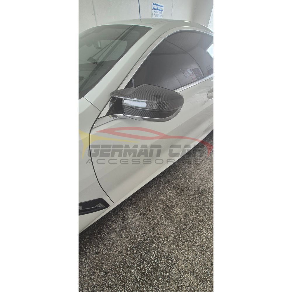 2019 + BMW 8-Series M-Style Carbon Fiber Mirror Caps | G14/G15/G16 Mirror Caps