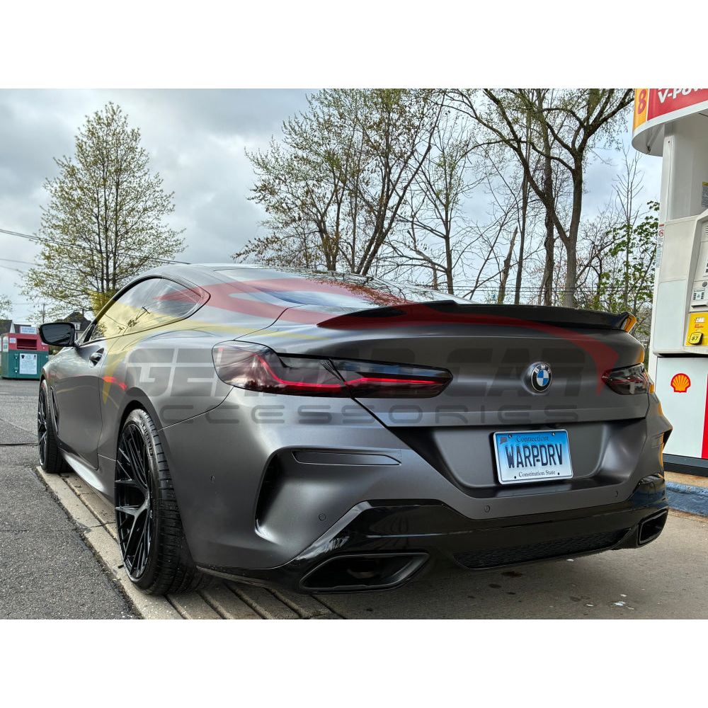2019 + BMW 8-Series/M8 V Style Carbon Fiber Trunk Spoiler | F91/F92/F93/G14/G15/G16 Rear Trunk Spoilers
