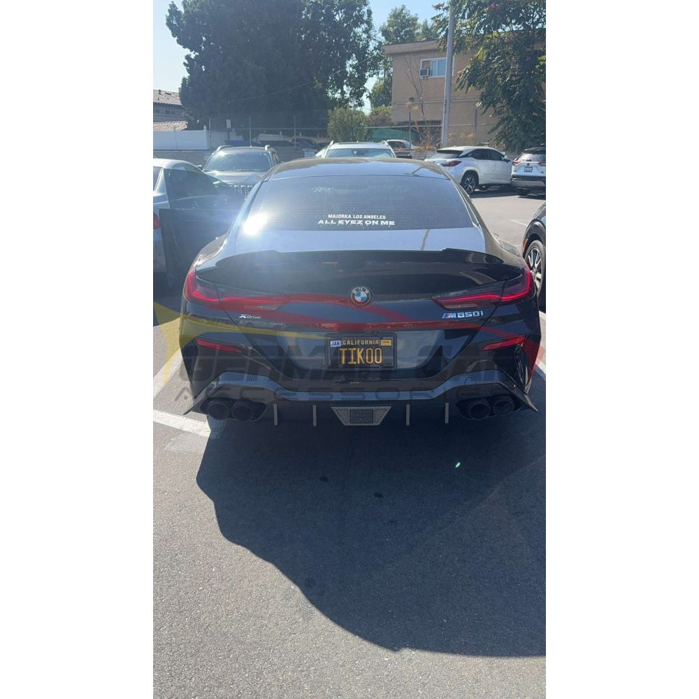 2019 + BMW 8-Series/M8 V Style Carbon Fiber Trunk Spoiler | F91/F92/F93/G14/G15/G16 Rear Trunk Spoilers