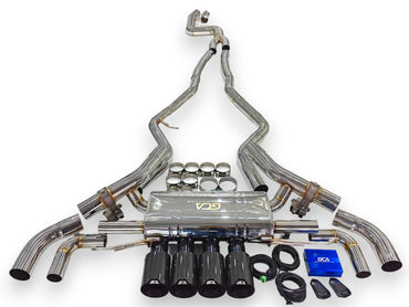 2019 + Bmw M340I/M440I Valved Sport Exhaust System | G20/G22/G26 Stainless Steel / Chrome Tips