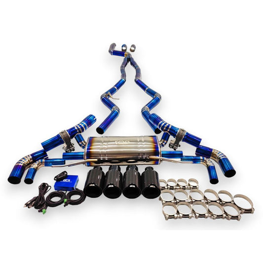 2019 + Bmw M340I/M440I Valved Sport Exhaust System | G20/G22/G26 Titanium / Chrome Tips