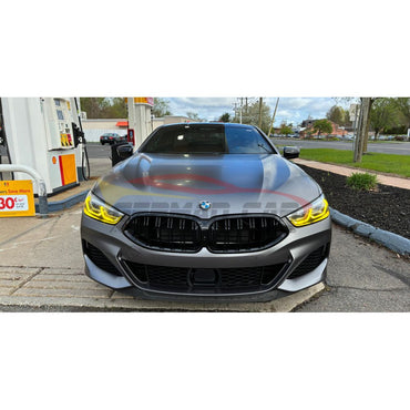 2019 + BMW M8/8-Series CSL Style Headlights Yellow DRL Modules | F91/F92/F93/G14/G15/G16 Headlights