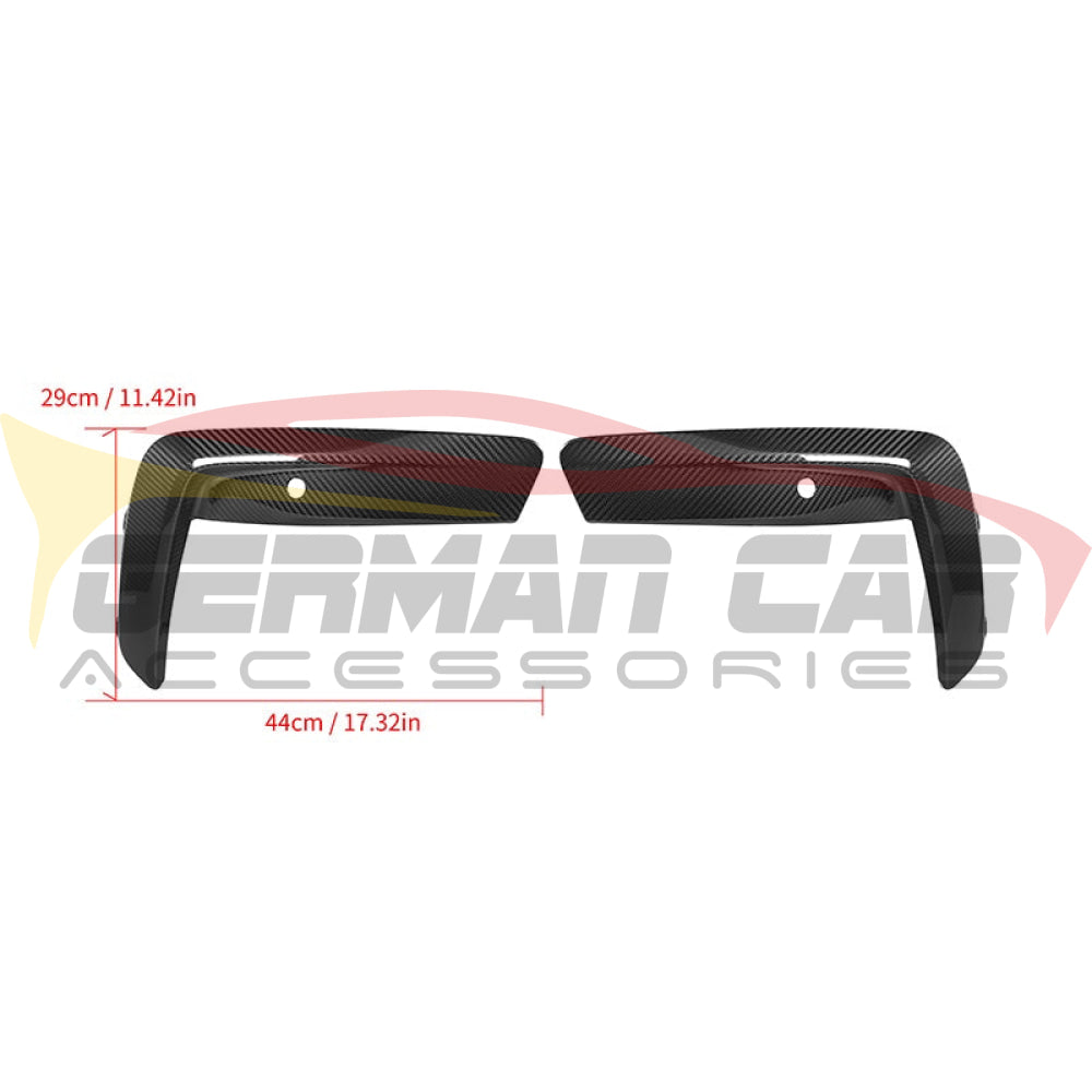 2019 + BMW M8 Carbon Fiber Upper Front Bumper Splitters | F91/F92/F93 Additional Accessories