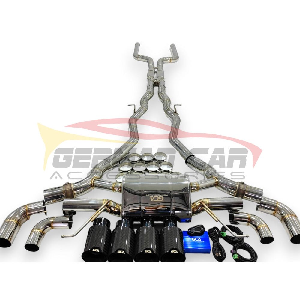 2019 + Bmw M8 Valved Sport Exhaust System | F91/F92/F93 Stainless Steel / Chrome Tips Axleback Only