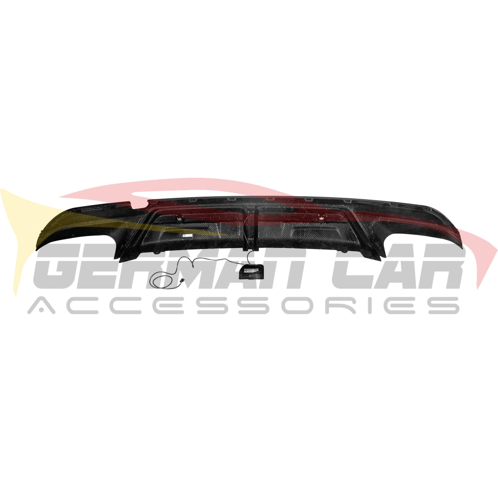 2019 + BMW X5M/X6M Carbon Fiber Rear Diffuser with Brake Light | F95/F96 Rear Diffusers