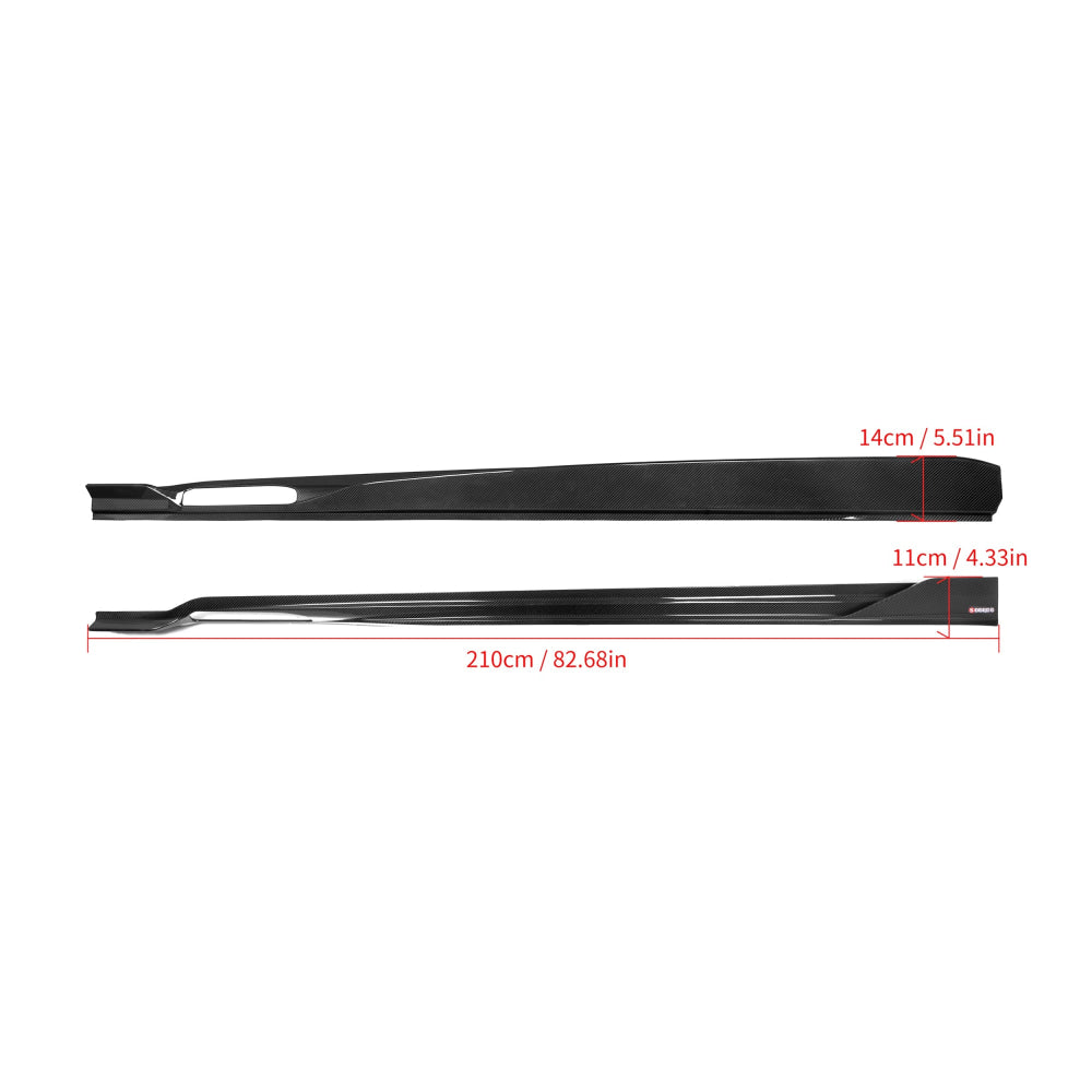 2019 + BMW X6/X6M Carbon Fiber S Style Side Skirts | G06/F96 Side Skirts