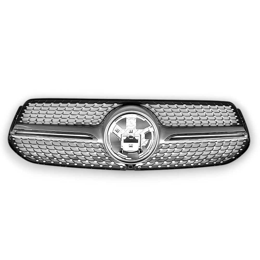 2020-2023 Mercedes-Benz GLE Diamond Style Front Grille | W167 Chrome Silver / Sport Version Front Grilles