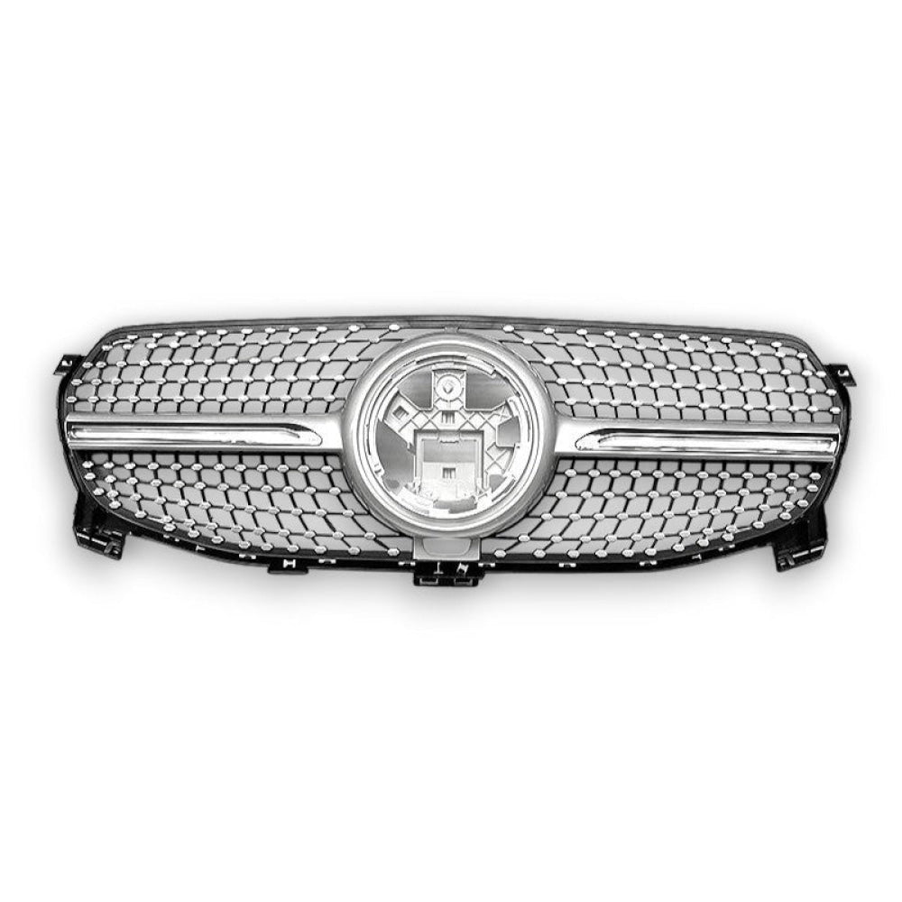 2020-2023 Mercedes-Benz GLE Diamond Style Front Grille | W167 Chrome Silver / Standard Version Front Grilles