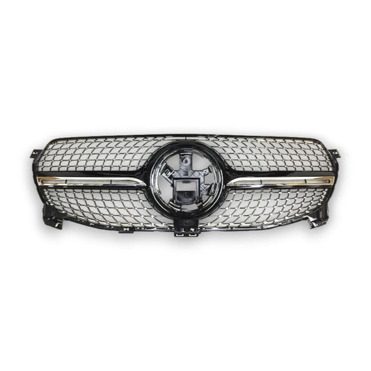 2020-2023 Mercedes-Benz GLE Diamond Style Front Grille | W167 Gloss Black / Standard Version Front Grilles