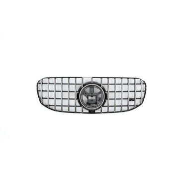 2020+ Mercedes-Benz Gls Gtr Style Front Grille | W167 Chrome Silver Grilles