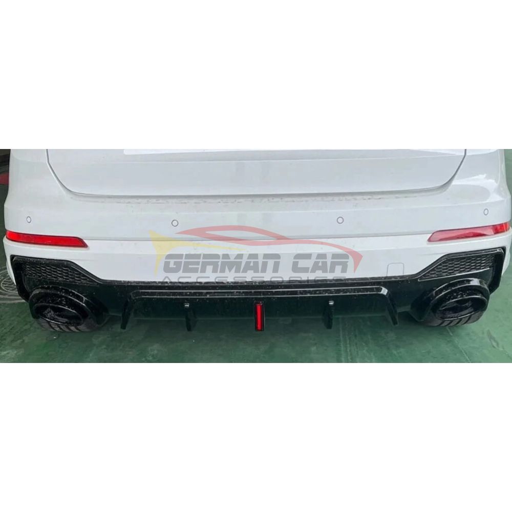 2020-2024 Audi Q3/SQ3 Gloss Black Diffuser with LED Brake Light | Q3/SQ3 Rear Diffusers