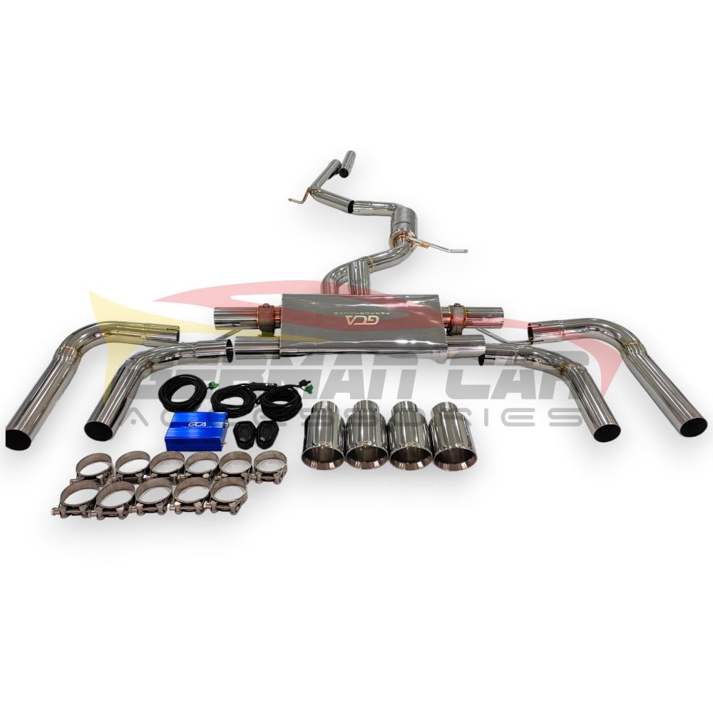 2014-2020 Audi A3 Valved Sport Exhaust System | 8V/8V.5 Stainless Steel / Chrome Tips