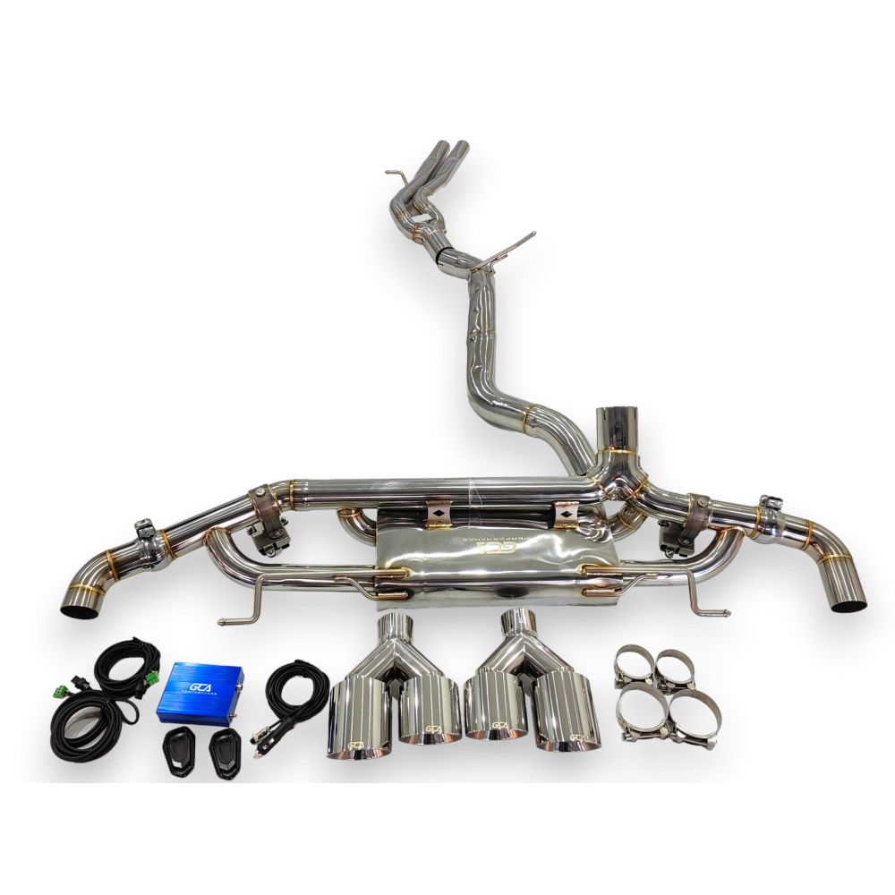 2016-2019 Audi Q7 Valved Sport Exhaust System | 4M Stainless Steel / Chrome Tips