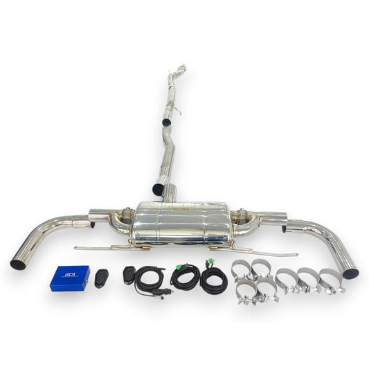 2020 + Mercedes Cla-Class Valved Sport Exhaust System | W118 Stainless Steel / Chrome Tips