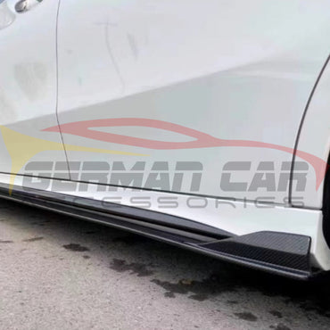 2020-2026 Mercedes CLA-Class Carbon Fiber Side Skirts I W118 - Side Skirts