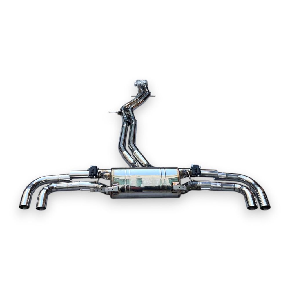 2020 + Audi SQ7 Valved Sport Exhaust System | 4M.5 SQ7 Stainless Steel Exhaust / Chrome Tips Exhausts