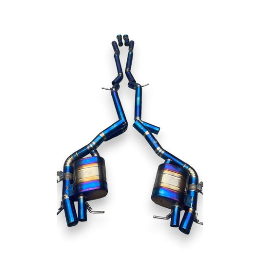 2021 + Mercedes S-Class Valved Sport Exhaust System | W223 Titanium / Chrome Tips