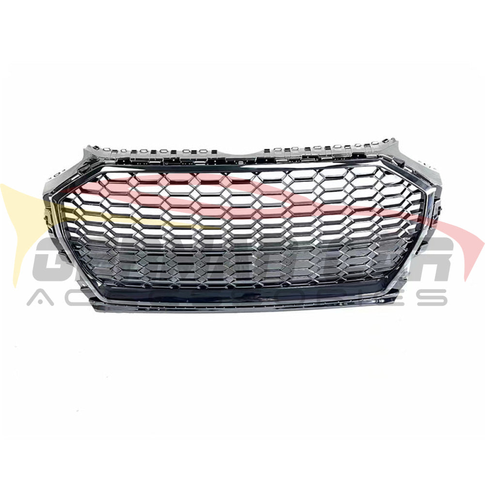 2021 + Audi Rsq5 Style Honeycomb Grille | B9.5 Q5/Sq5 Black Frame Net Front Grilles