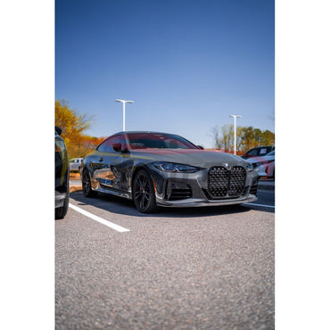 2021+ BMW 4-Series Carbon Fiber M Performance Style 3 Piece Front Lip | G22/G23 Front Lips/Splitters