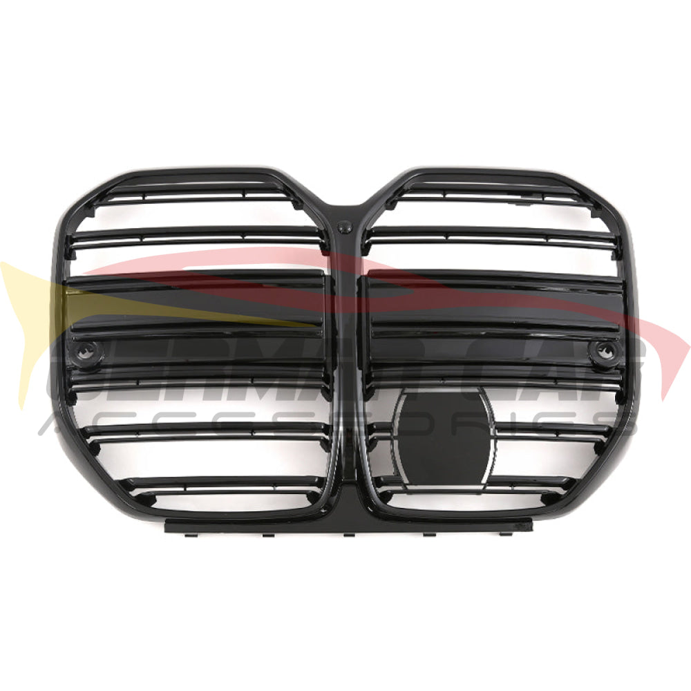 2021+ Bmw 4-Series Gloss Black Dual Slat Kidney Grilles | G26 Yes