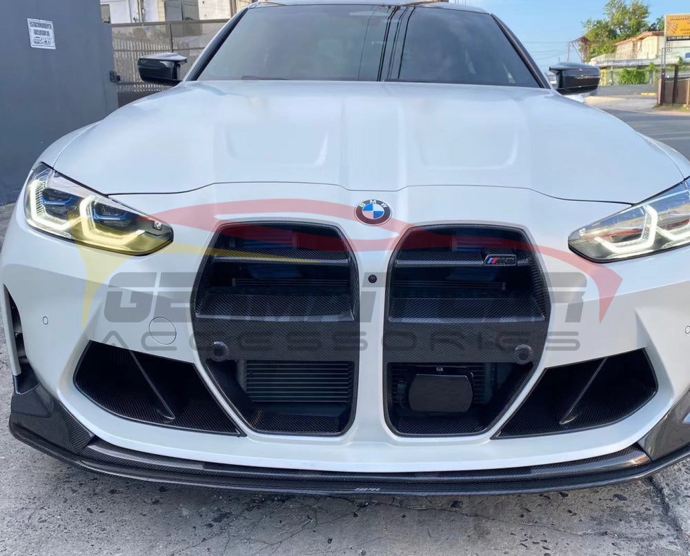 2021+ Bmw M3/m4 Carbon Fiber M Performance Style Front Bumper Air Duct Replacements | G80/g82/g83