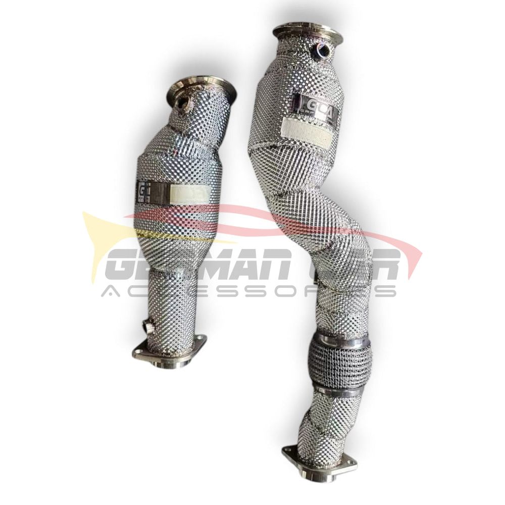 2021 + BMW M3/M4 Downpipes | G80/G82/G83 Yes Heat Shield / 200 Cell Euro 6 Sport High Flow Cat Downpipes