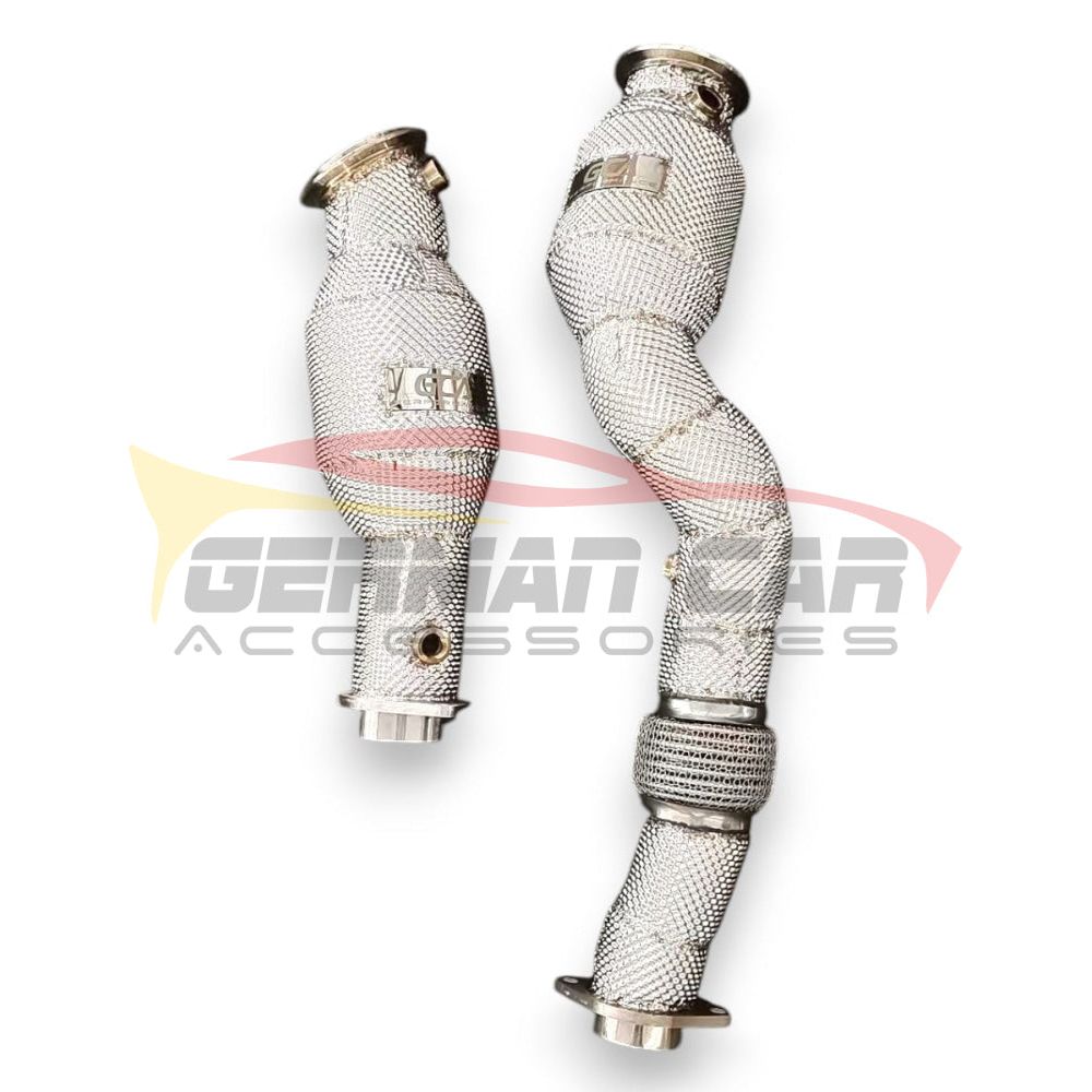2021 + BMW M3/M4 Downpipes | G80/G82/G83 Yes Heat Shield / 200 Cell Euro 6 Sport High Flow Cat Downpipes