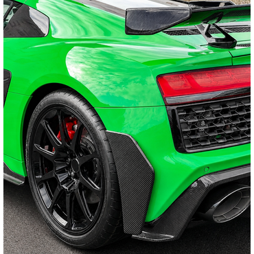 2019-2024 Audi R8 Carbon Fiber Rear Bumper Canards I MK2 Gen 2 Facelift