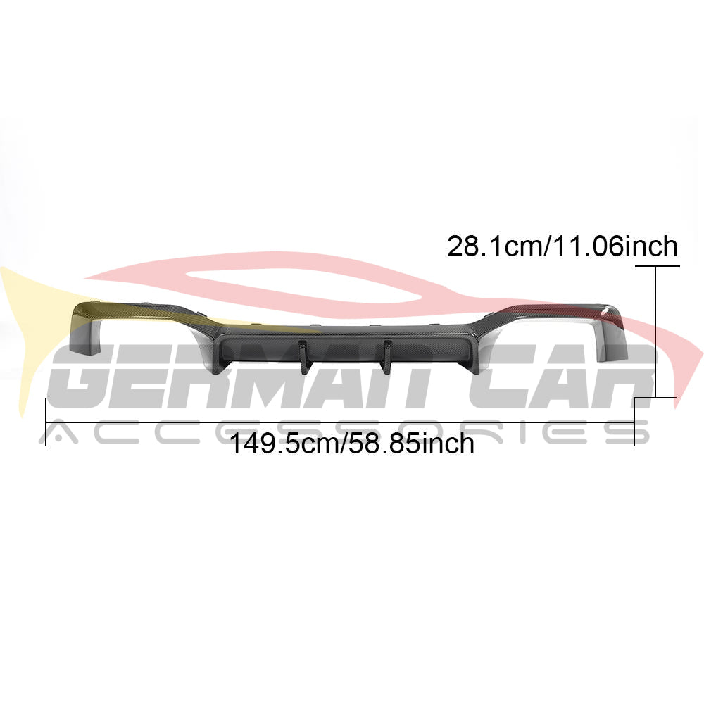 2022 2025 BMW X4/X4M Carbon Fiber Rear Diffuser | G02/F98 LCI Rear Diffusers