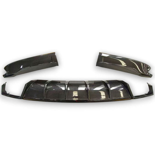 2022+ Audi A8/S8 3 Piece Carbon Fiber Rear Diffuser | D5 A8/S8 - Rear Diffusers
