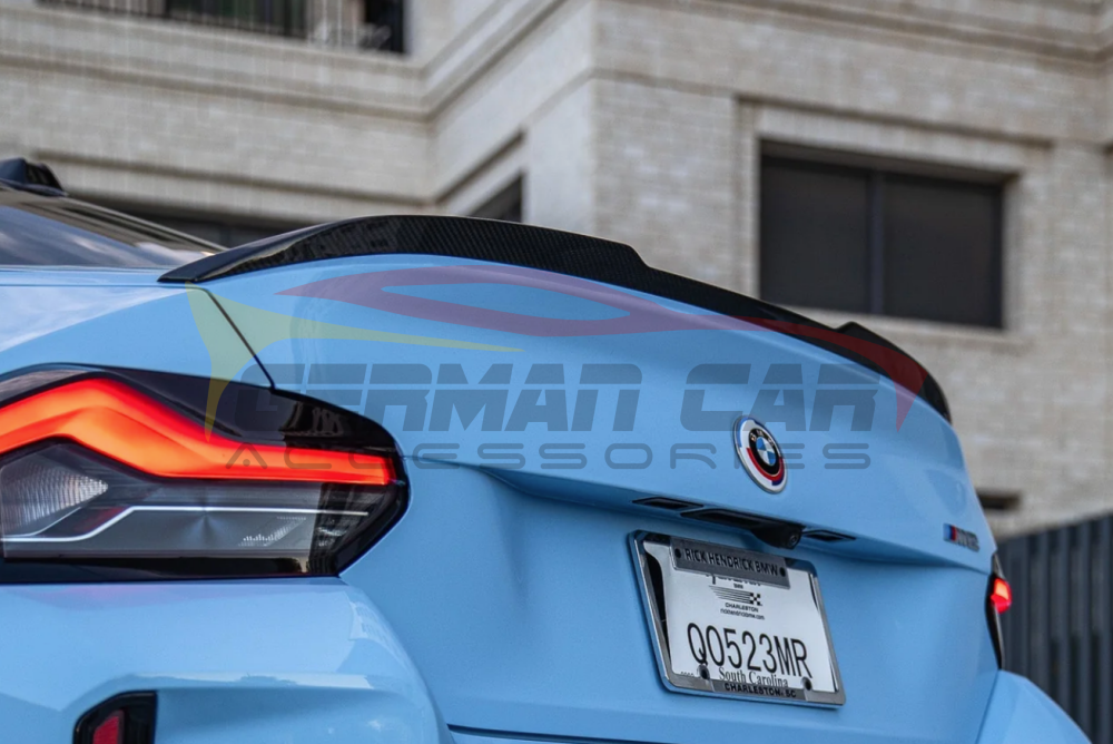 2022 + BMW 2-Series/M2 CS Style Carbon Fiber Trunk Spoiler | G42/G87 Rear Trunk Spoilers