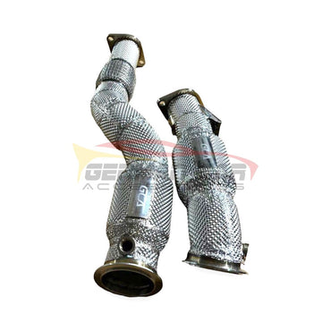 2022 + Bmw M2 Downpipes | G87 Yes Heat Shield / 200 Cell Euro 6 Sport High Flow Cat Front Race Pipes