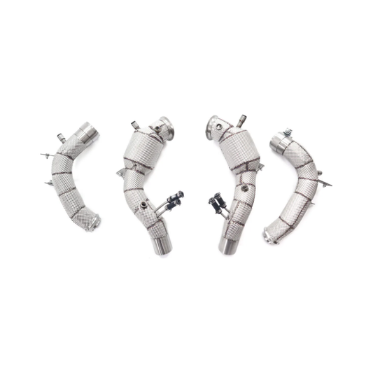 2022 + Mercedes SL55 AMG Downpipes | R232 Yes Heat Shield / Racing Downpipe (No Cat) Downpipes