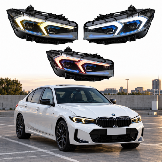 2023-2026 BMW 3-Series 3 Colors DRL Headlights | G20 LCI - Headlights