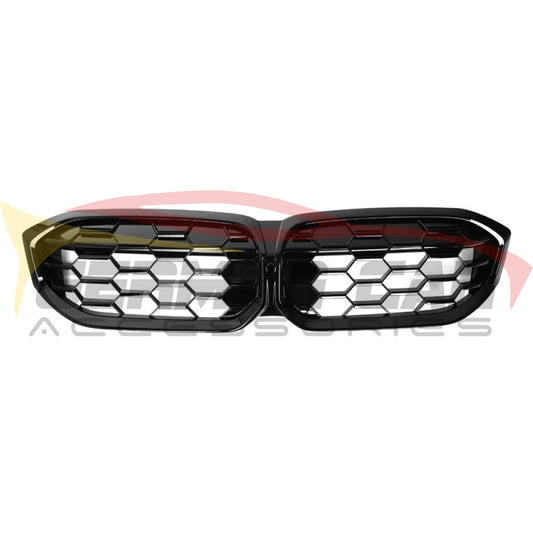 2023+ Bmw 3-Series Diamond Kidney Grilles | G20 Gloss Black
