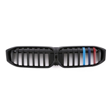 2023+ Bmw 3-Series Single Slat Kidney Grilles | G20 Lci Gloss Black With M Stripe