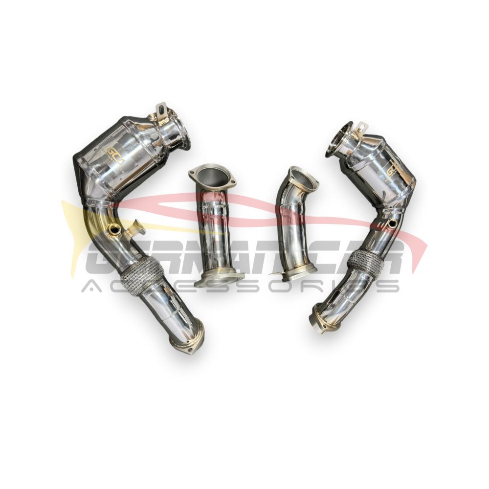2024 + Bmw X5/X6/X7 M60I Front Race Pipes | G05/G06/G07 Lci No Heat Shield / 200 Cell Euro 6 Sport
