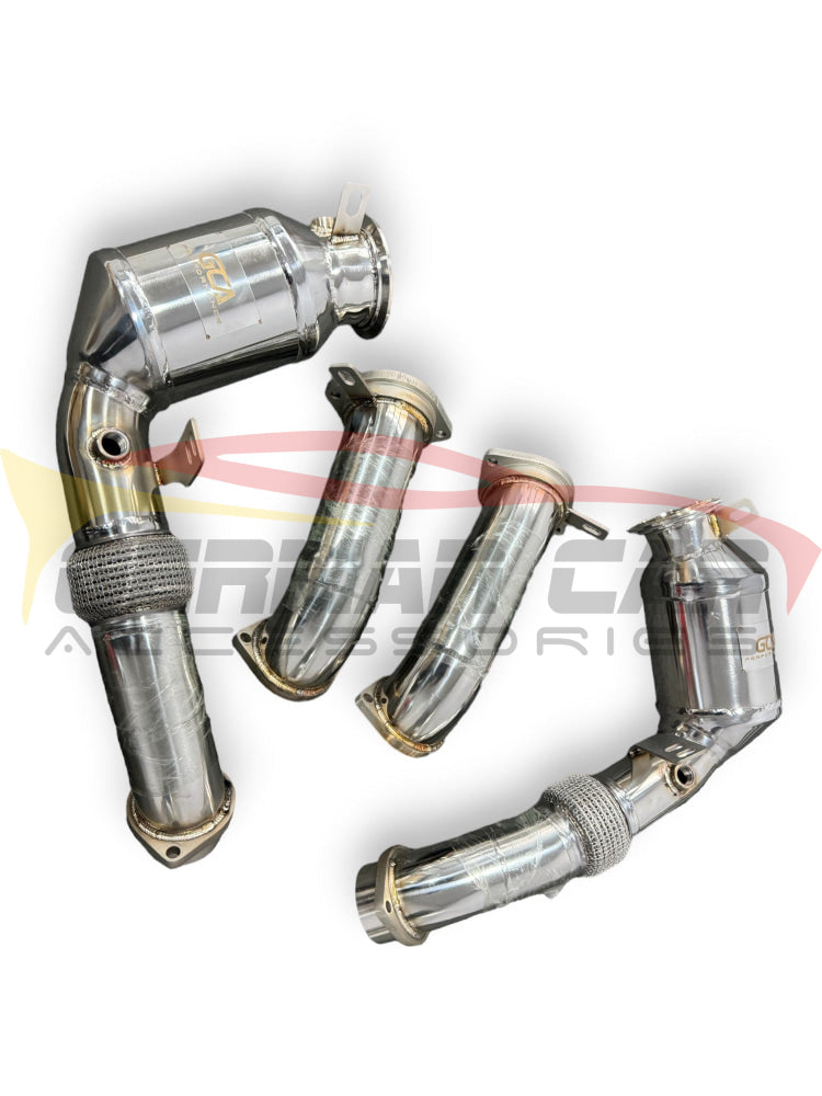 2024 + Bmw X5/X6/X7 M60I Front Race Pipes | G05/G06/G07 Lci No Heat Shield / 200 Cell Euro 6 Sport