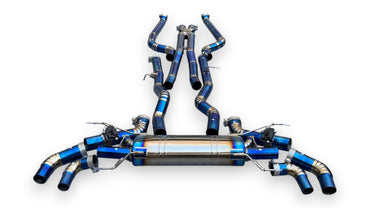 2016-2022 BMW 750i Valved Sport Exhaust System | G11/G12 Titanium Exhaust / Chrome Tips Exhausts